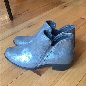 Womens metallic booties size 9